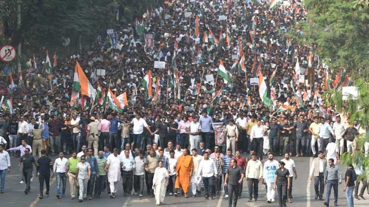 പൗരത്വ ഭേദഗതിക്കെതിരെ രാജ്യമെമ്പാടും ക​ലാ​ല​യ​ങ്ങ​ളി​ൽ പ്രക്ഷോഭം