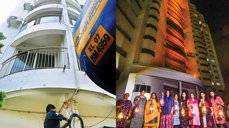 മരട്​ ഫ്ലാറ്റുകളിലെ താമസക്കാർ ഒഴിഞ്ഞുതുടങ്ങി