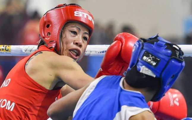 നിഖാത് സരീനെ ഇടിച്ചിട്ട് മേരികോം ഒളിമ്പിക്സ് യോഗ്യത മത്സരത്തിന്