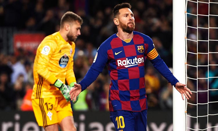 മെസ്സി ഹാട്രിക്കിൽ ബാഴ്സ; ഒപ്പത്തിനൊപ്പം റയലും