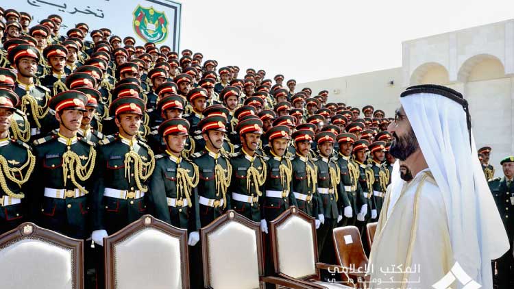 മിലിട്ടറി കോളജ്​ ബിരുദദാനം : ശൈഖ് മുഹമ്മദ് ബിൻ റാഷിദ് പങ്കെടുത്തു