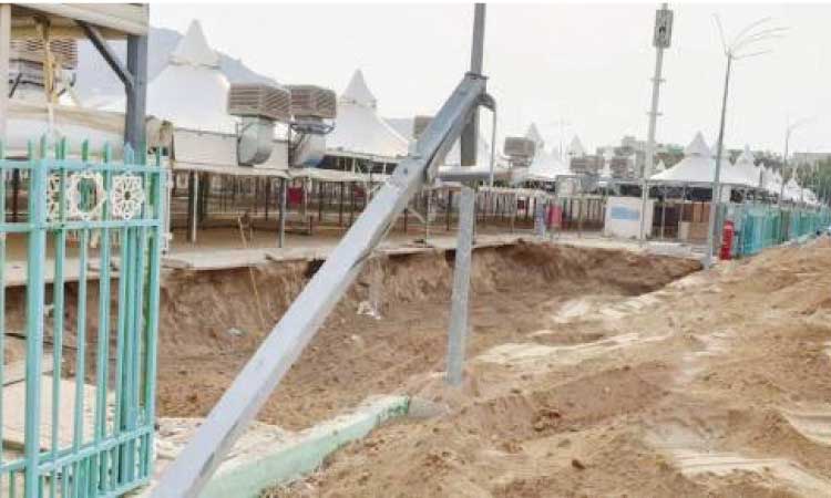 മി​നാ​യി​ൽ ബ​ഹു​നി​ല ത​മ്പ്​ നി​ർ​മാ​ണം ആ​രം​ഭി​ച്ചു