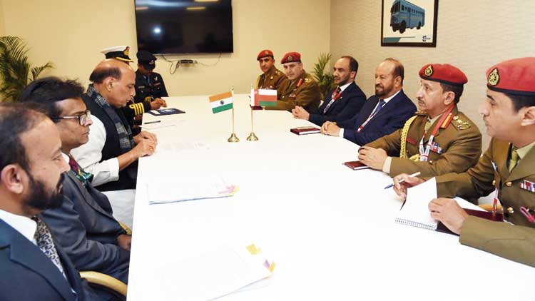 ഒ​മാ​ൻ–ഇ​ന്ത്യ പ്ര​തി​രോ​ധ സ​ഹ​ക​ര​ണം അ​വ​ലോ​ക​നം ചെ​യ്​​തു