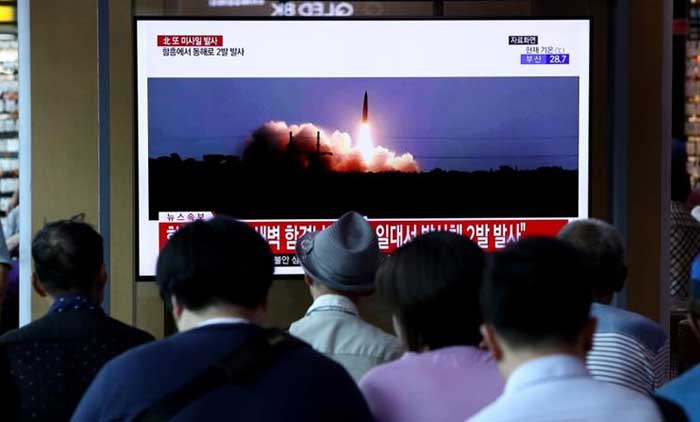 ഉ​ത്ത​ര കൊ​റി​യ വീ​ണ്ടും മി​സൈ​ൽ പ​രീ​ക്ഷി​ച്ചു