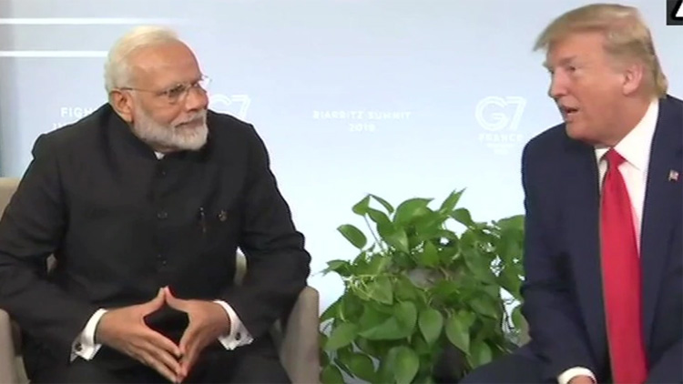 കശ്​മീർ: മൂന്നാം കക്ഷി ഇടപെടൽ അനുവദിക്കില്ലെന്ന്​ ട്രംപിനോട്​ മോദി