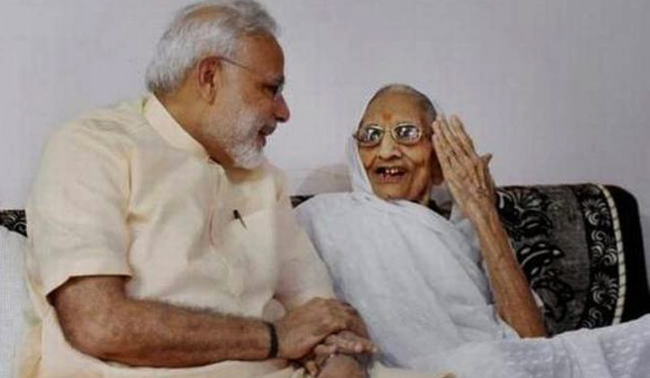 modi-with-mother