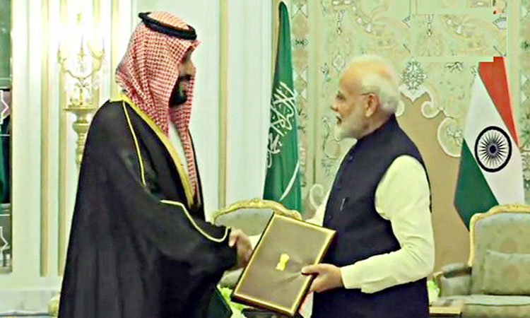 ഇ​ന്ത്യ​യും സൗ​ദി അ​റേ​ബ്യ​യും ത​മ്മി​ൽ  ഒ​പ്പു​വെ​ച്ച​ത്​ സു​പ്ര​ധാ​ന ക​രാ​റു​ക​ൾ