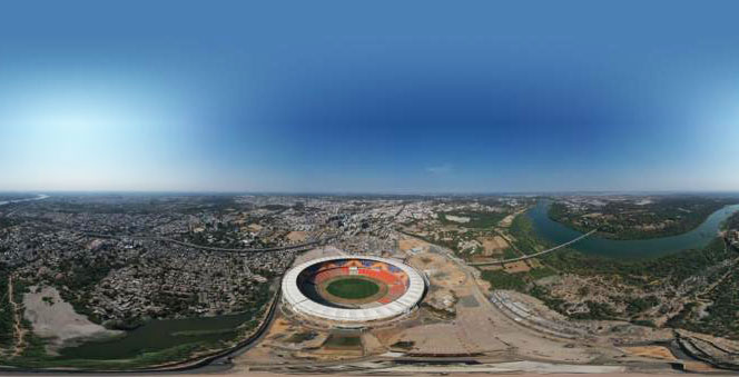 ഗുജറാത്തിൽ ട്രംപ് ​തുറക്കുന്നത്​  ലോകത്തിലെ ഏറ്റവും വലിയ ക്രിക്കറ്റ്​ സ്​റ്റേഡിയം