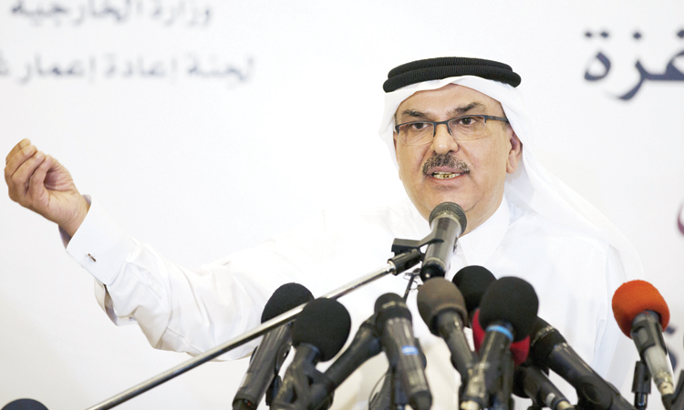 ഗസ്സയിൽ വീടുകൾ നിർമിക്കാൻ  30 ലക്ഷം ഡോളറി​െൻറ  പദ്ധതിയുമായി ഖത്തർ