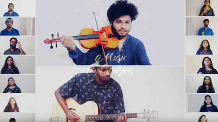 പതിനാറിടത്തിരുന്നവർ പാട്ടുപാടി; ഹിറ്റായി ‘മ്യൂസിക് കസിൻസ്’