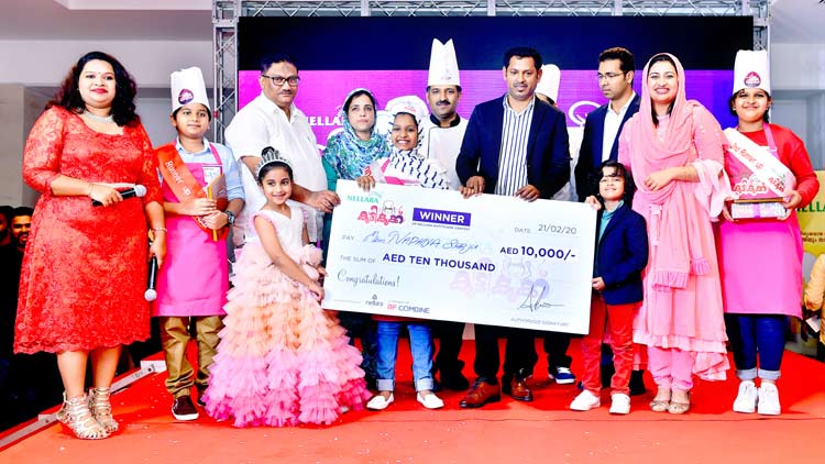 നെല്ലറ കുട്ടികുക്ക് മത്സരം:  ഒന്നാം സ്ഥാനം നാദിയ ഷാജുവിന് 10,000 ദി​ർ​ഹം കാ​ഷ്