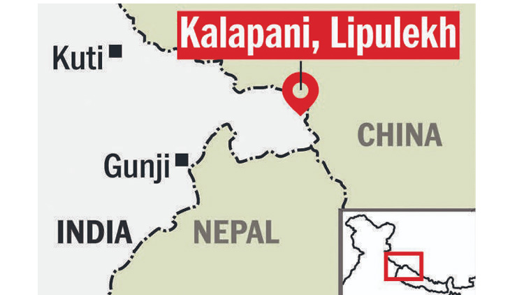 അ​തി​ർ​ത്തി​യി​ൽ ത​ല​വേ​ദ​ന; കാ​ലാ​പാ​നി ഭൂ​പ​ട​ത്തി​ൽ ഉ​ൾ​പ്പെ​ടു​ത്തി നേ​പ്പാ​ൾ