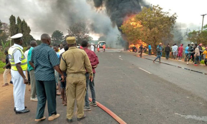 താൻസനിയയിൽ ഇന്ധന ടാങ്കർ പൊട്ടിത്തെറിച്ച്​ 60 മരണം