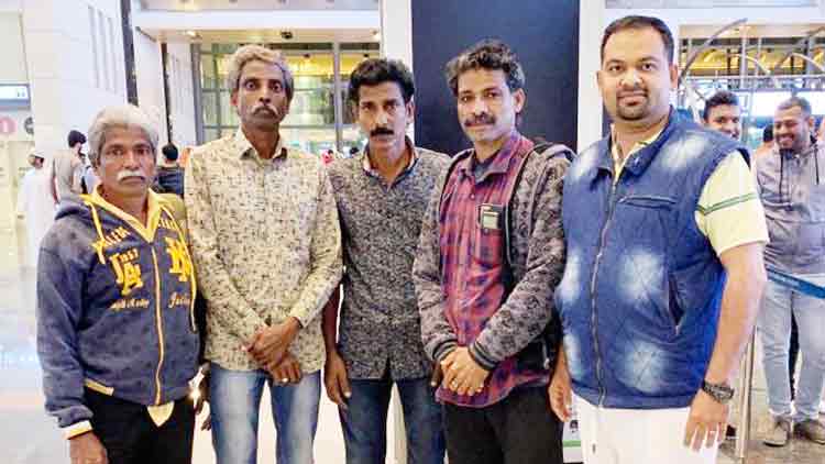 സുഹാറില്‍ കുടുങ്ങിയ മലയാളികളെ നാട്ടിലെത്തിച്ചു