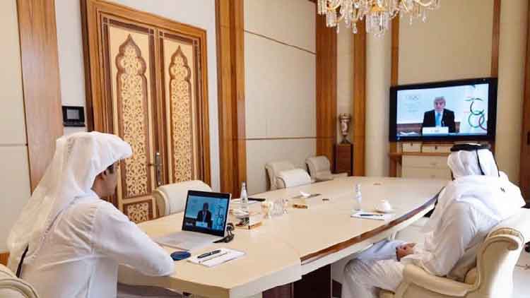 അന്താരാഷ്​ട്ര ഒളിമ്പിക് കമ്മിറ്റി യോഗത്തിൽ അമീർ പങ്കെടുത്തു