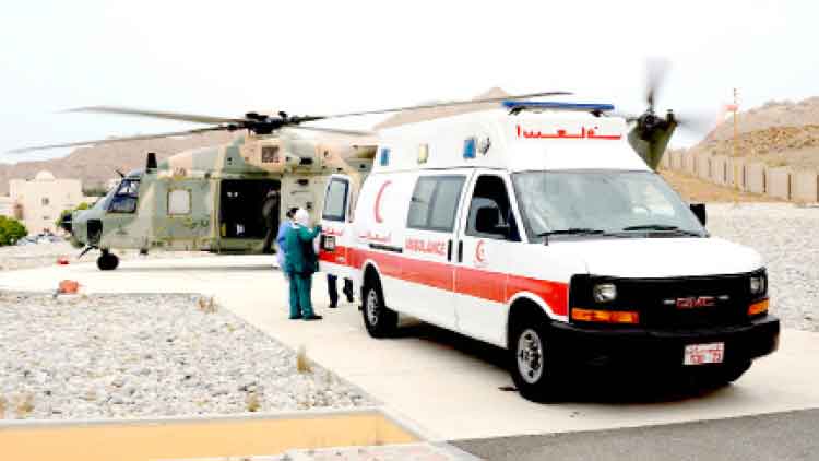 പ്ര​വാ​സി​യെ ഹെ​ലി​കോ​പ്​​ട​റി​ൽ ആ​ശു​പ​ത്രി​യി​ൽ എ​ത്തി​ച്ചു 