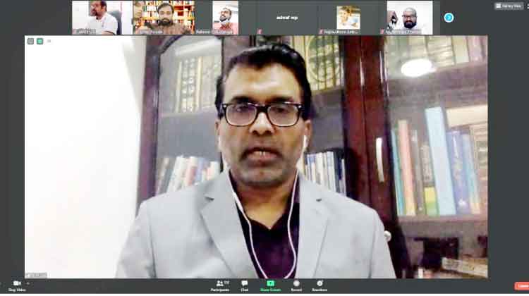 പ്ര​വാ​സി സാം​സ്കാ​രി​ക​വേ​ദി ഓ​ൺ​ലൈ​ൻ പ്ര​ഭാ​ഷ​ണം സം​ഘ​ടി​പ്പി​ച്ചു