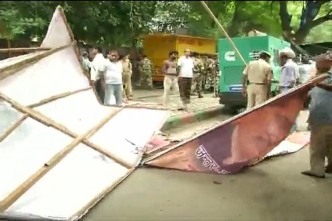 സ്വാതന്ത്യദിനാഘോഷം: മുന്‍ സൈനികരുടെ ജന്തര്‍ മന്തറിലെ സമരപ്പന്തല്‍ ഒഴിപ്പിച്ചു