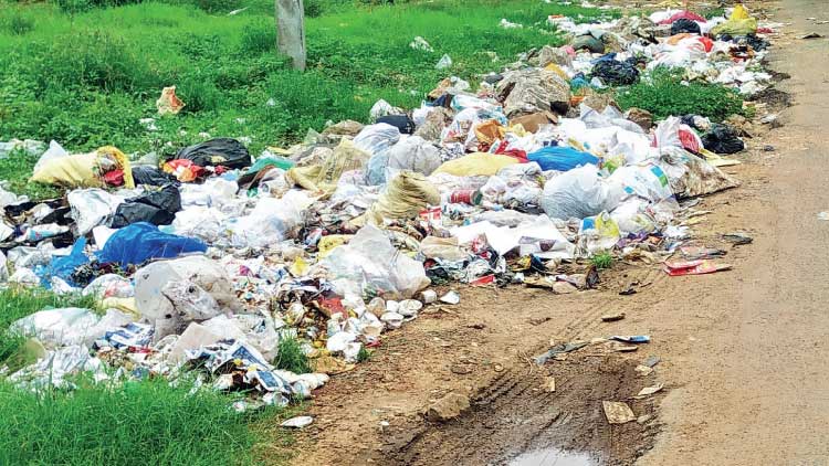 ചീ​ഞ്ഞു​നാ​റി ന​ഗ​രം;  മൂക്കു​പൊ​ത്തി ജ​നം