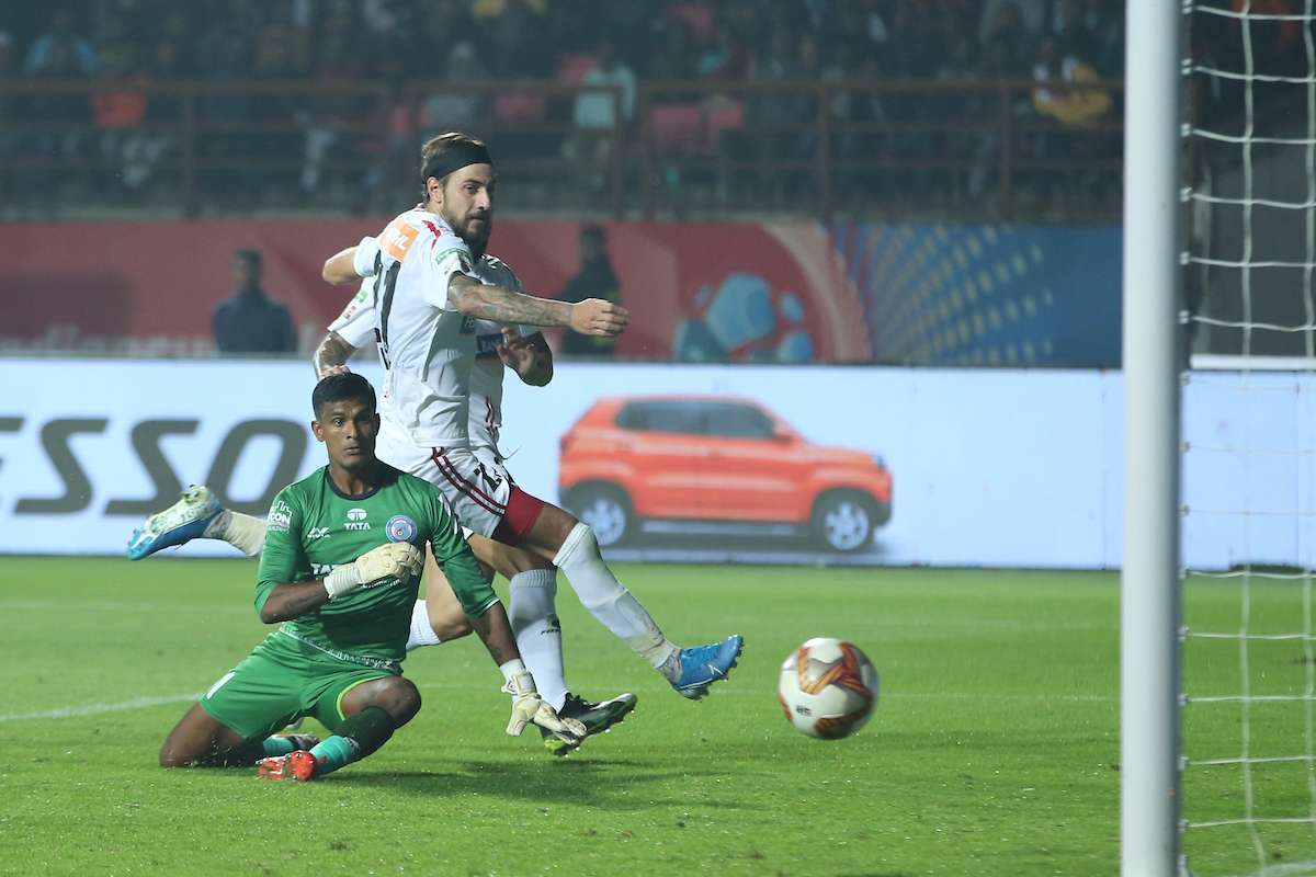 അവസാനനിമിഷം ജംഷഡ്​പൂരിനെ തളച്ച്​  നോർത്ത്​ ഈസ്​റ്റ്​ യു​ൈനറ്റഡ്