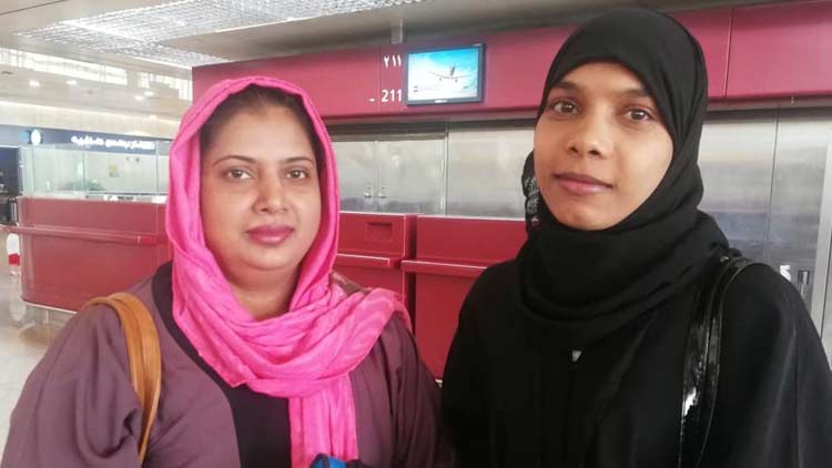 രണ്ടു വർഷമായി ഹുറൂബിലായിരുന്ന ഇന്ത്യക്കാരി നാട്ടിലേക്കു മടങ്ങി