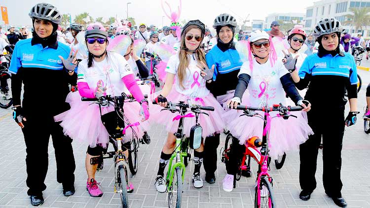 ദുബൈ പിങ്ക് റൈഡിൽ പങ്കാളികളാവാം