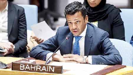 ഫ​ല​സ്​​തീ​ൻ വി​ഷ​യ​ത്തി​ൽ നി​ല​പാ​ട്​ ആ​വ​ർ​ത്തി​ച്ച്​ ബ​ഹ്​​റൈ​ൻ