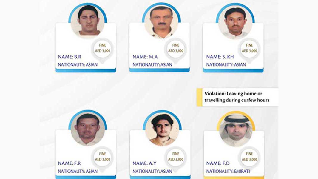 കോ​വി​ഡ്​ നി​ർ​ദേ​ശം ലം​ഘി​ച്ച​വ​രു​ടെ ചി​ത്രം  പു​റ​ത്തു​വി​ട്ട്​ പ്രോ​സി​ക്യൂ​ഷ​ൻ