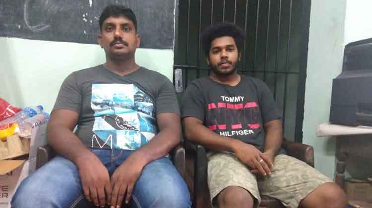 വ്യാജ വിദേശ മദ്യവുമായി പൊലീസുകാരൻ ഉള്‍പെടെ രണ്ട് പേര്‍ പിടിയിൽ