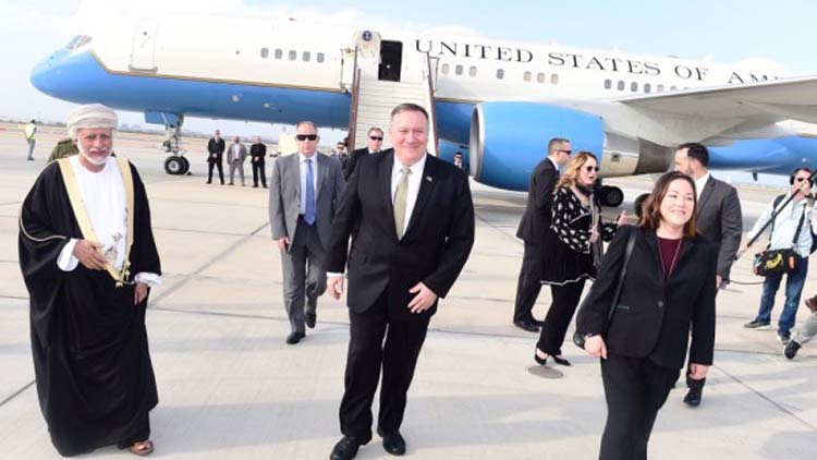 അമേരിക്കൻ സ്​റ്റേറ്റ്​ സെക്രട്ടറി ഒമാനിലെത്തി
