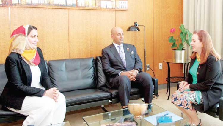 പ​ശ്ചി​മേ​ഷ്യ​യി​ലെ ഒ​മാ​െൻറ ഇ​ട​പെ​ട​ലു​ക​ൾ​ക്ക്​  ​െഎ​ക്യ​രാ​ഷ്​​ട്ര സ​ഭ​യു​ടെ പ്ര​ശം​സ