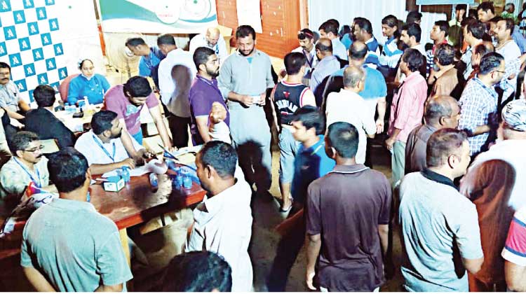 ലേ​ബ​ർ ക്യാ​മ്പി​ൽ ‘പ്ര​വാ​സി’ മെ​ഡി​ക്ക​ൽ ക്യാ​മ്പ്