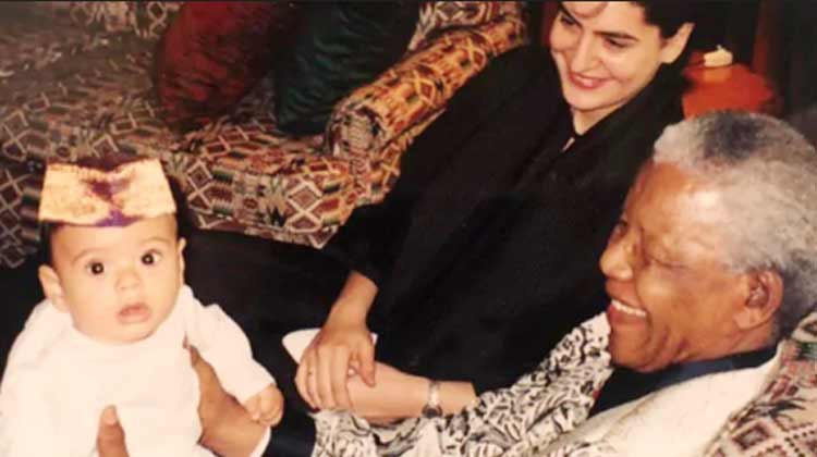 priyanka gandhi Nelson mandela Memory