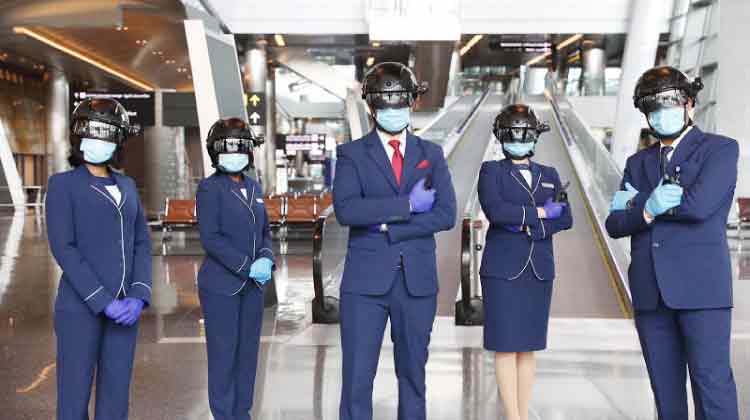 റോബോട്ടുകളടക്കം ​തയാർ: ഹമദ് വിമാനത്താവളത്തിൽ കോവിഡിനെ പേടിക്കേണ്ട