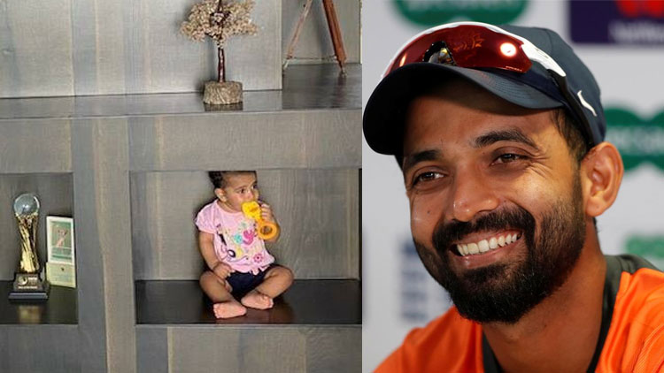 എ​െൻറ എറ്റവും മികച്ച ട്രോഫി; ചിരിപടർത്തി രഹാനെയുടെ ഇൻസ്റ്റഗ്രാം പോസ്റ്റ്​