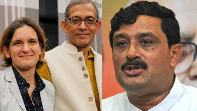 രണ്ടാം ഭാര്യ വിദേശിയാകുന്നതാണോ നൊബേലിന് മാനദണ്ഡം; പരിഹാസവുമായി ബി.ജെ.പി. നേതാവ്