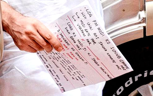 രാഹുലിന്‍െറ ഹിംഗ്ലീഷ് കുറിപ്പ് വൈറലാകുന്നു