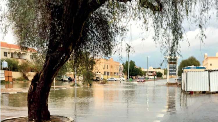 അ​ൽ​​െഎനി​ൽ ശ​ക്ത​മാ​യ വേ​ന​ൽ​മ​ഴ​യും വെ​ള്ള​ക്കെ​ട്ടും