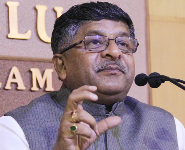 നിരോധം കുട്ടികളുടെ അശ്ലീല സൈറ്റുകള്‍ക്കു മാത്രം -രവിശങ്കര്‍ പ്രസാദ്