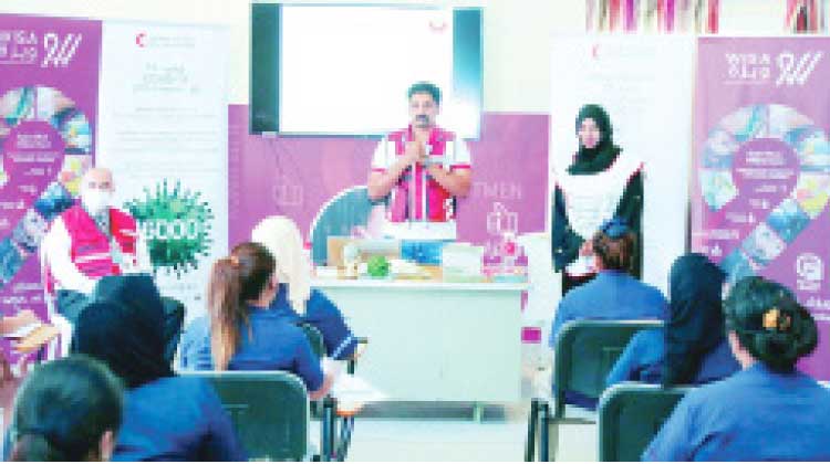 കോവിഡ് പ്രതിരോധ പ്രവർത്തനങ്ങളുമായി ഖത്തർ റെഡ്ക്രസൻറും