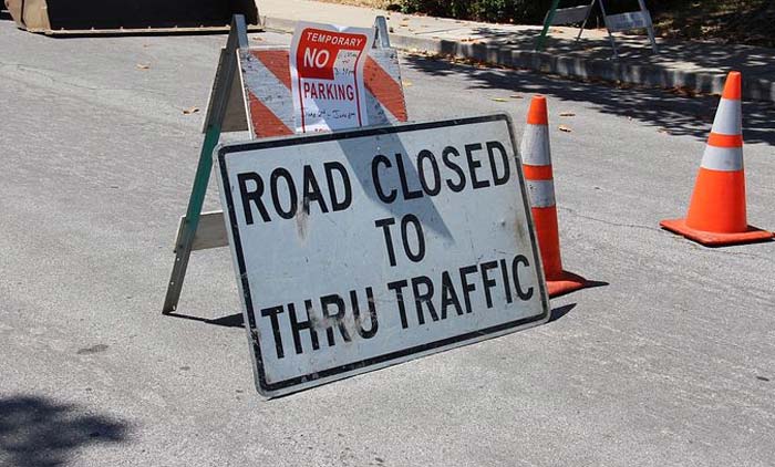 വിവിധ റോഡുകളില്‍ ഗതാഗത നിയന്ത്രണം