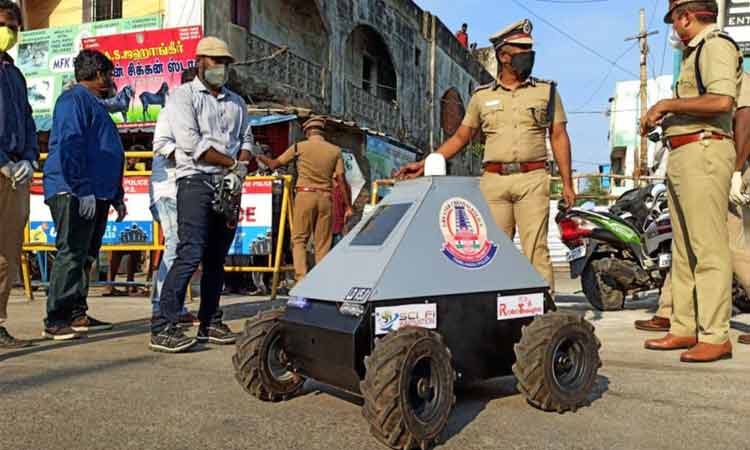 ചെന്നൈ പൊലീസിന്​ ​പേടിയില്ല; റോബോ കോപ്​ രക്ഷക്കുണ്ട്​