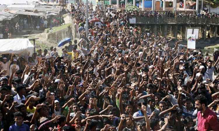 പ്രതിഷേധിച്ച്​ റോഹിങ്ക്യകൾ; തി​രി​ച്ച​യ​ക്കൽ മു​ട​ങ്ങി