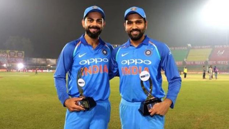 റ​ൺ വേ​ട്ട​യി​ൽ ​കോ​ഹ്​​ലി​യും രോ​ഹി​തും ഒപ്പത്തിനൊപ്പം​