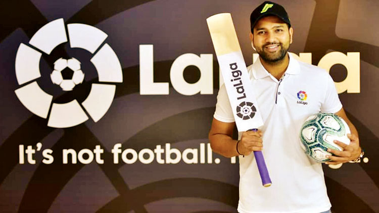 ലാ ​ലി​ഗ​യു​ടെ ഇ​ന്ത്യ​യി​ലെ ബ്രാ​ൻ​ഡ്​ അം​ബാ​സ​ഡ​റാ​യി രോ​ഹി​ത്​ ശ​ർ​മ