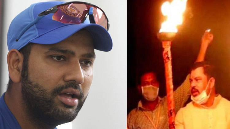 ‘‘അകത്തിരിക്കൂ; ഇത്​ ലോകകപ്പ്​ ജയിച്ചതല്ല’’; കിടിലൻ ട്വീറ്റുമായി ഹിറ്റ്​മാൻ