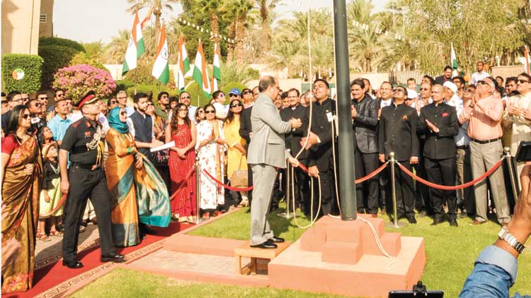 ഇന്ത്യൻ എംബസി, കോൺസുലേറ്റ് സ്വാതന്ത്ര്യദിനം ആഘോഷിച്ചു