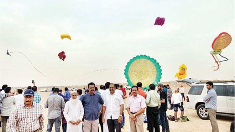 സൗദി മാനത്ത് വർണവിസ്മയം തീർത്ത് കോഴിക്കോടൻസ് പട്ടം പറത്തൽ
