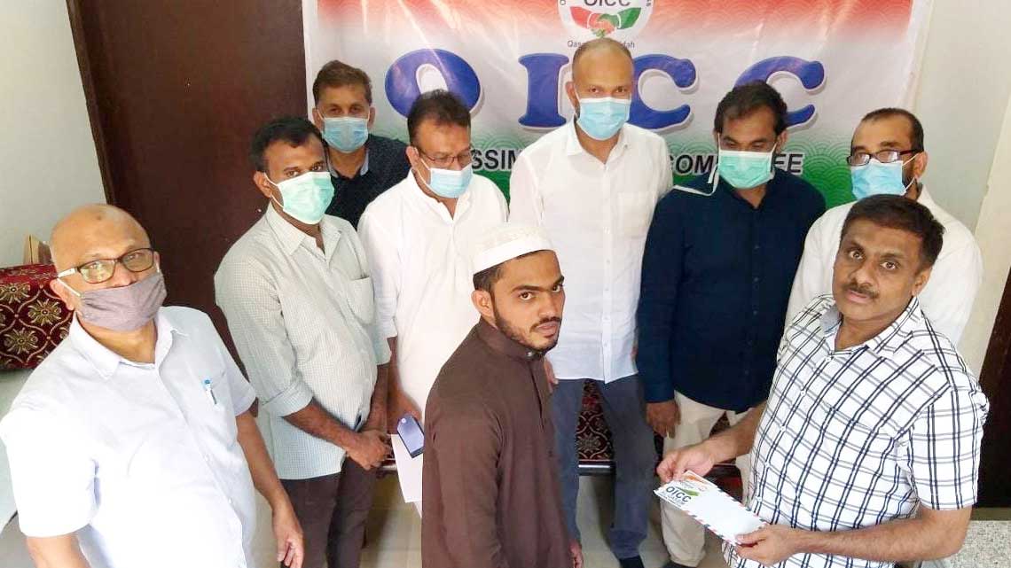 കോ​വി​ഡ് കാ​ല​ത്ത് പ്ര​വാ​സി​ക​ൾ​ക്ക്  കൈ​ത്താ​ങ്ങാ​യി ബു​റൈ​ദ ഒ.​ഐ.​സി.​സി