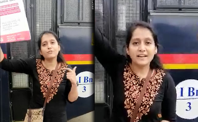 കർഫ്യൂ അവഗണിച്ച് ഒറ്റക്ക് സമരം ചെയ്ത് സാലി ജോർജ്